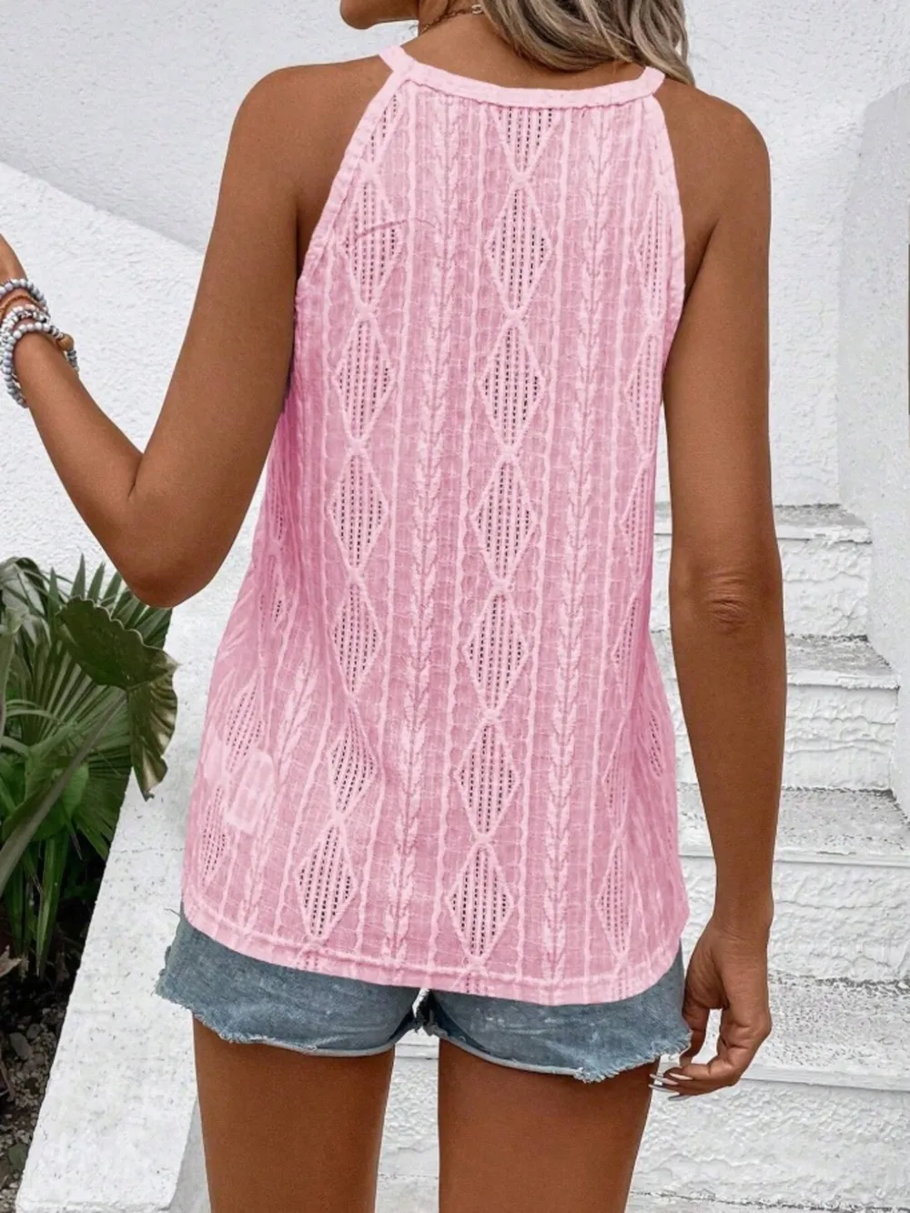 Textured Round Neck Tank, image 21