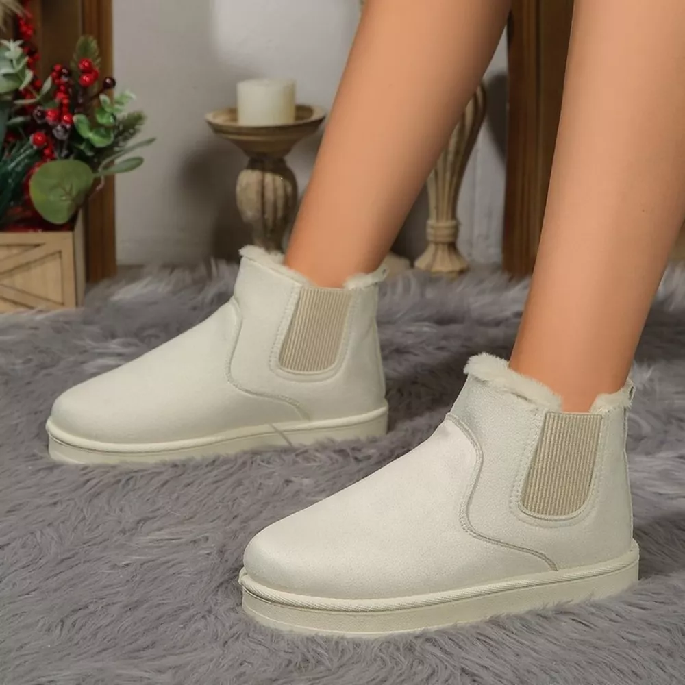 Plush Lined Slip-On Chelsea Winter Boots, image 11