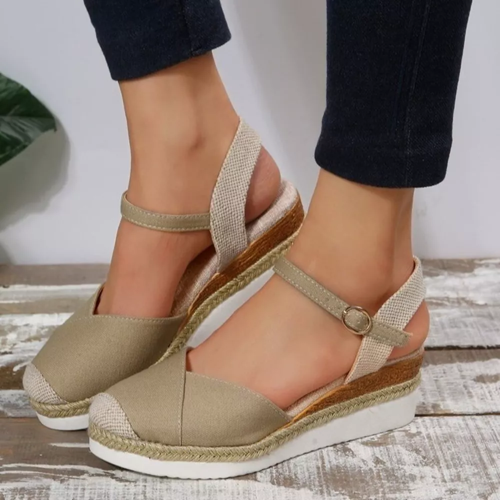 Color Block Wedge Sandals, image 3