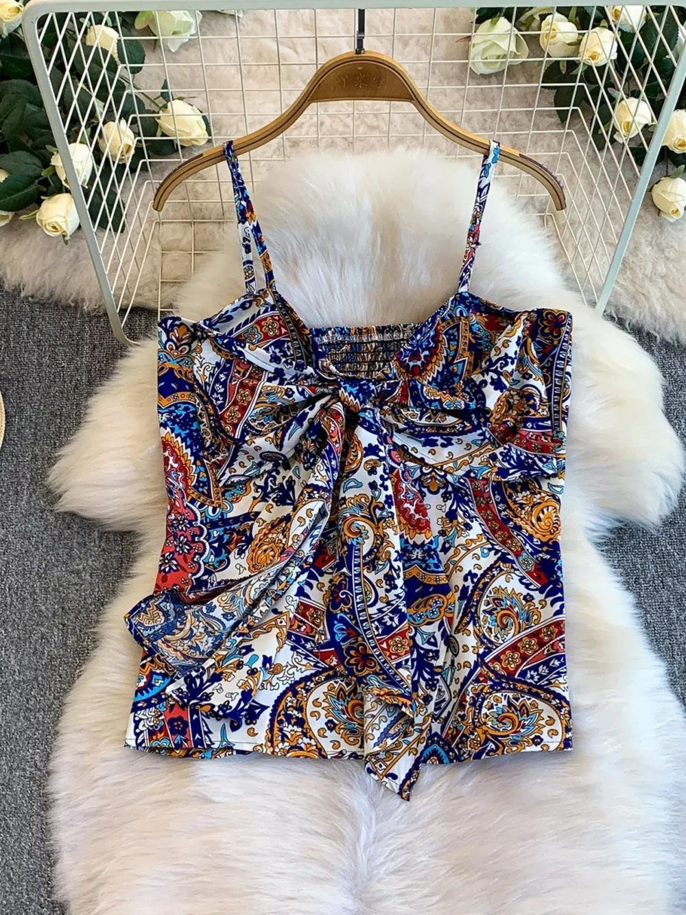 Printed Cami and Wide Leg Pants Set, image 17