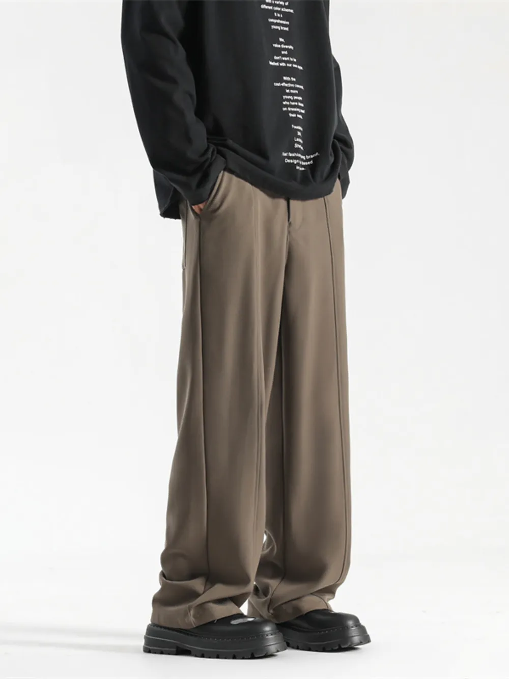 Men's Full Size Wide Leg Pants Plus Size, image 6