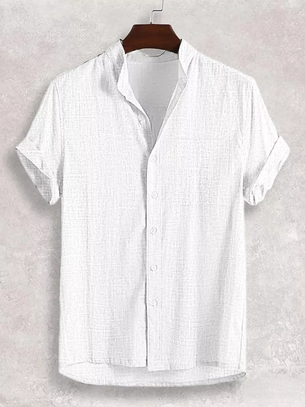 Men's Full Size Casual Button Up Short Sleeve Shirt Plus Size, image 8