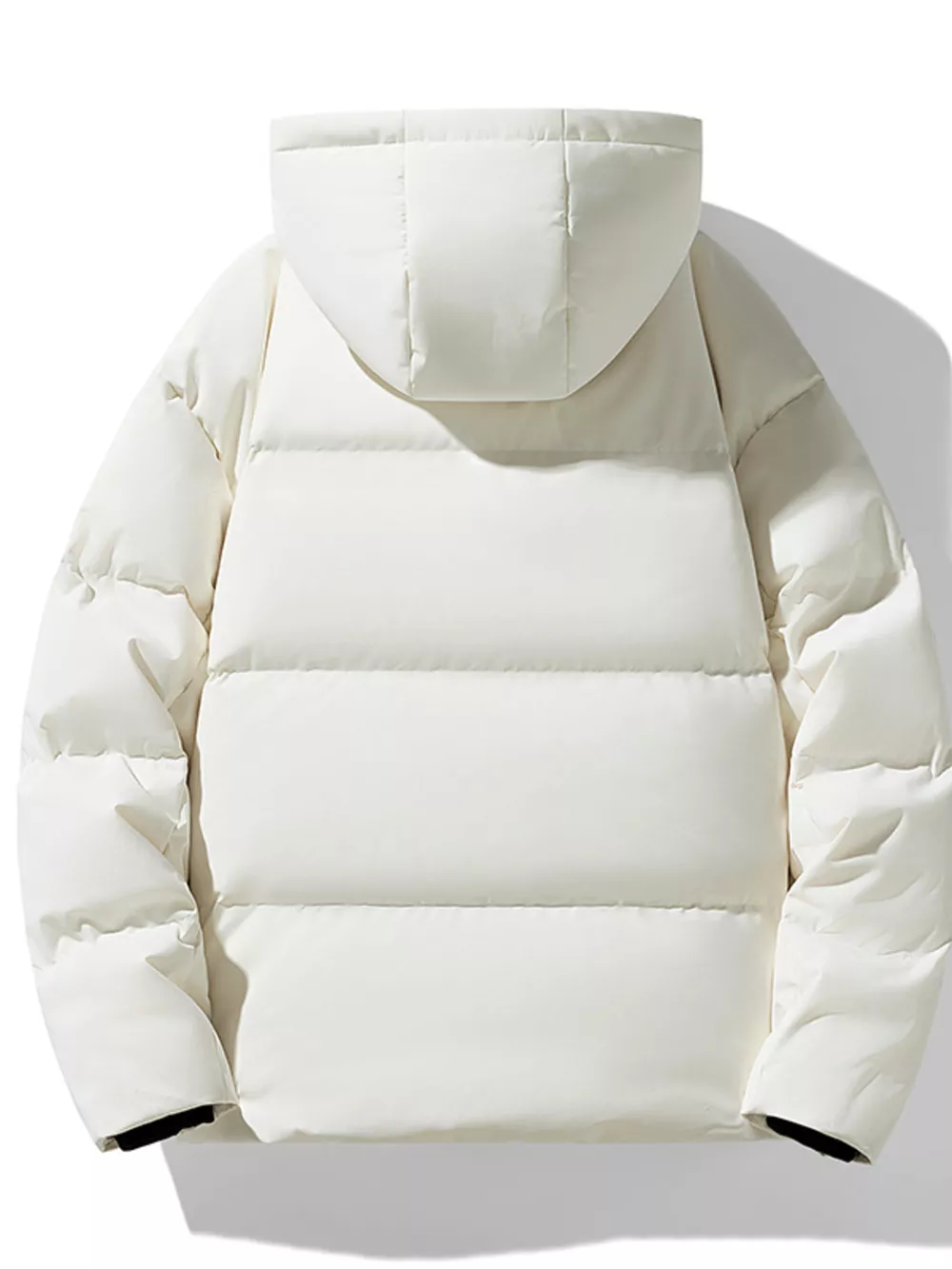 Men's Plus Size Hooded Padded Winter Puffer Jacket, image 2