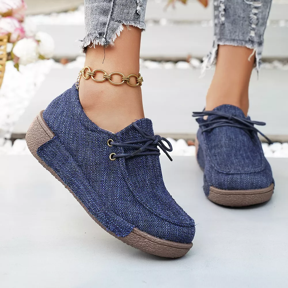 Round Toe Lace-Up Sneakers, image 13