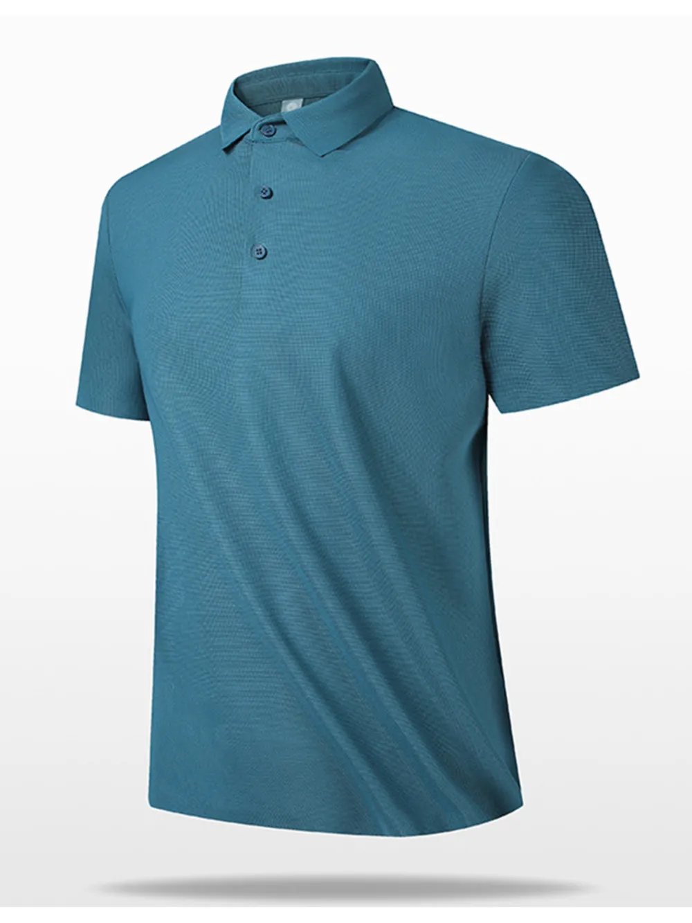 Men's Plus Size Button Detail Short Sleeve Polo, image 3