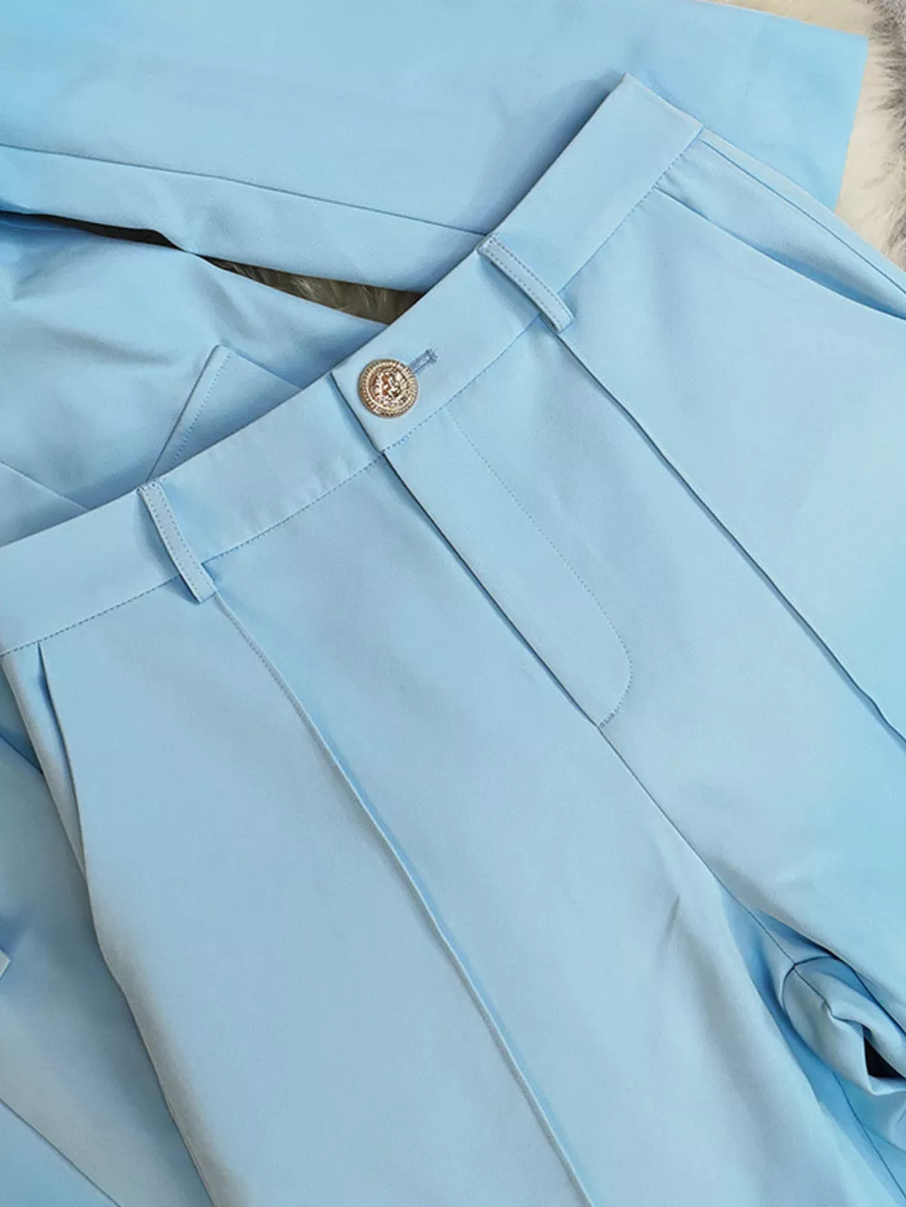 One Button Blazer and Pants Set, image 4