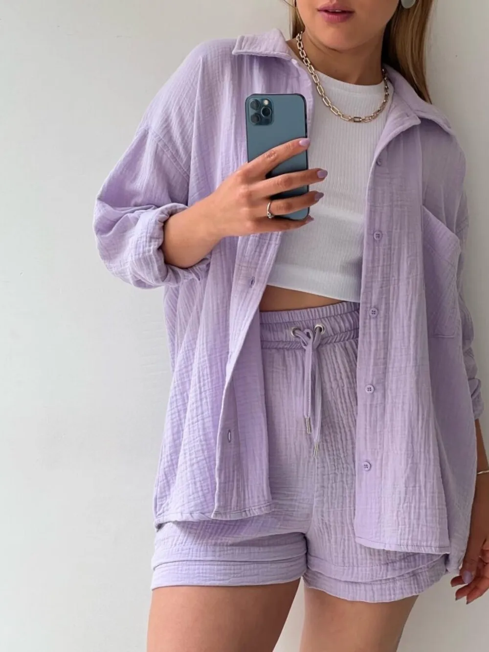 Button Up Shirt and Shorts Set, image 31
