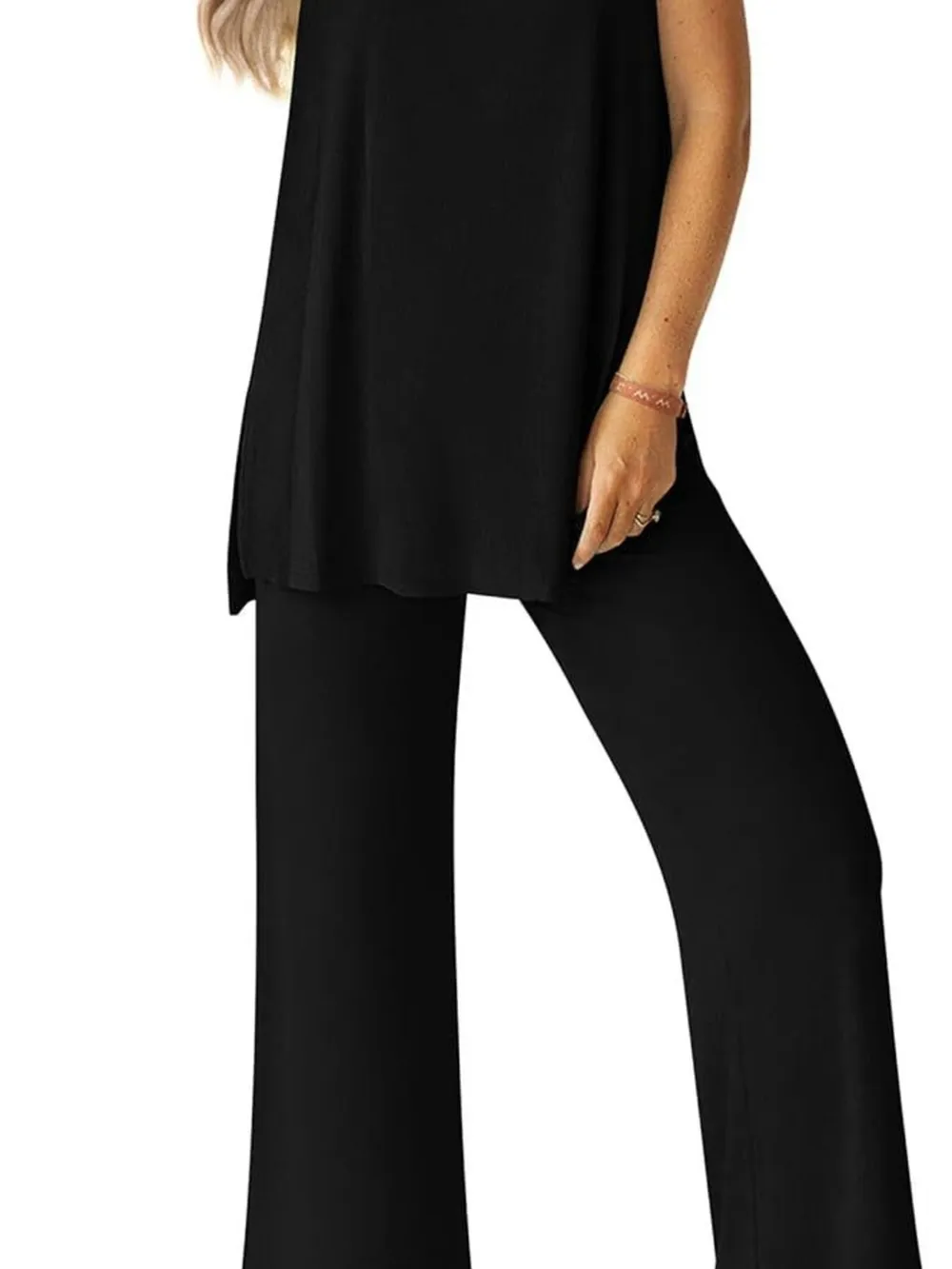 Round Neck Tank and Pants Set, image 11