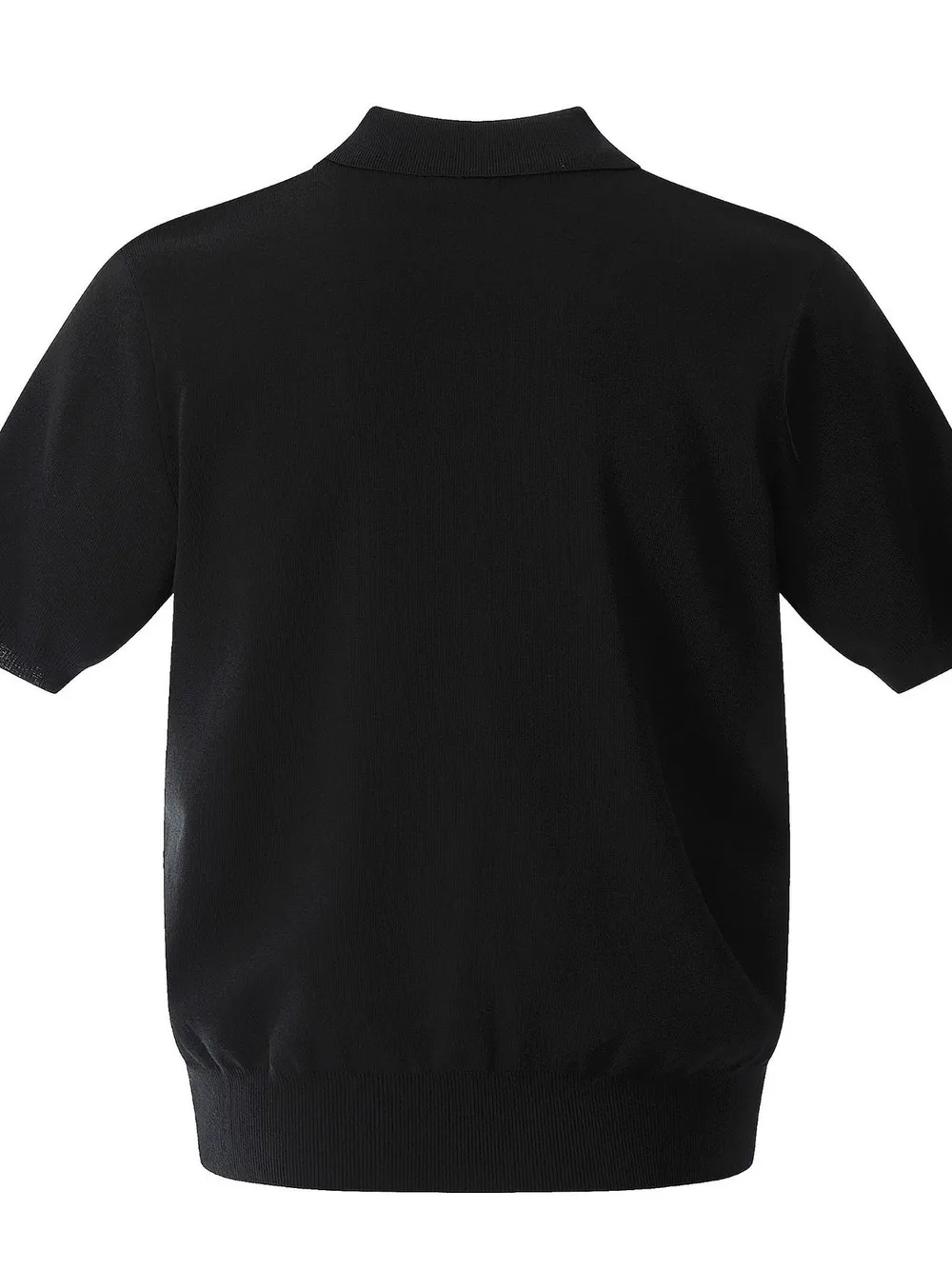 Men's Button Detail Short Sleeve Knit Polo, image 4