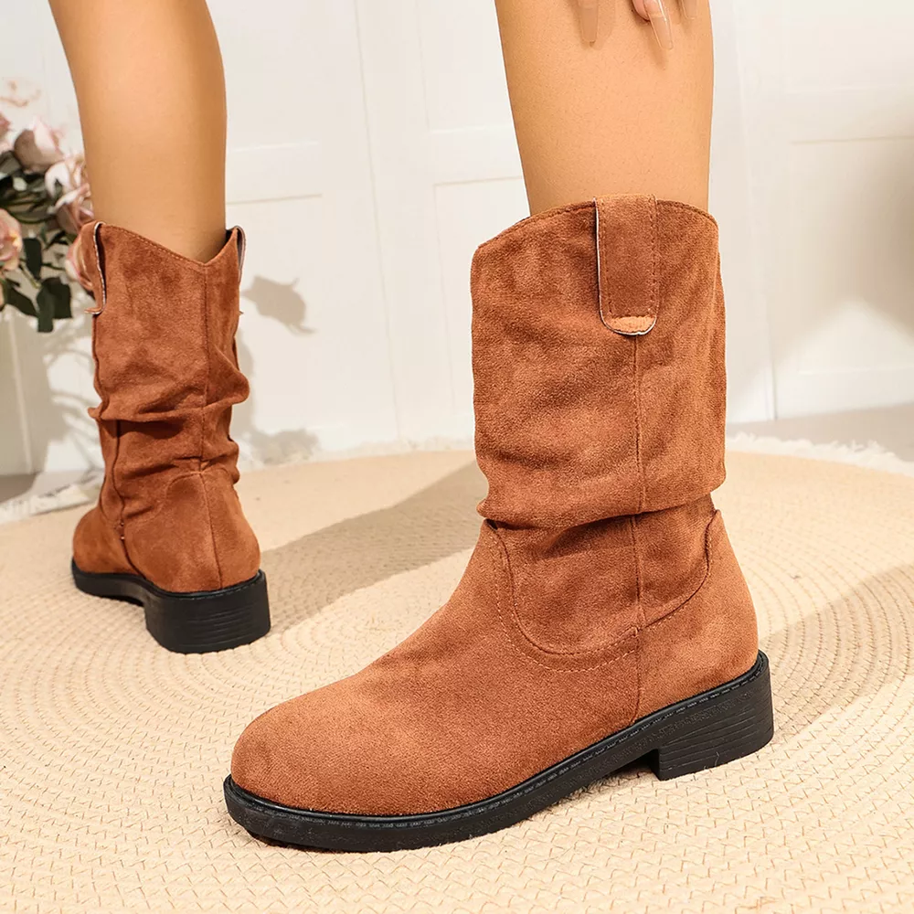 Round Toe Slouchy Boots, image 3