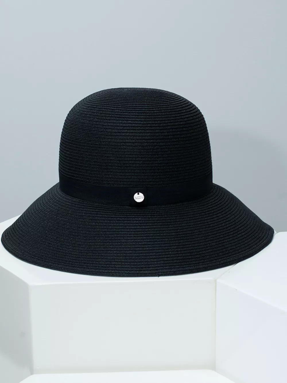 Straw Sun Hat with Ribbon, image 5