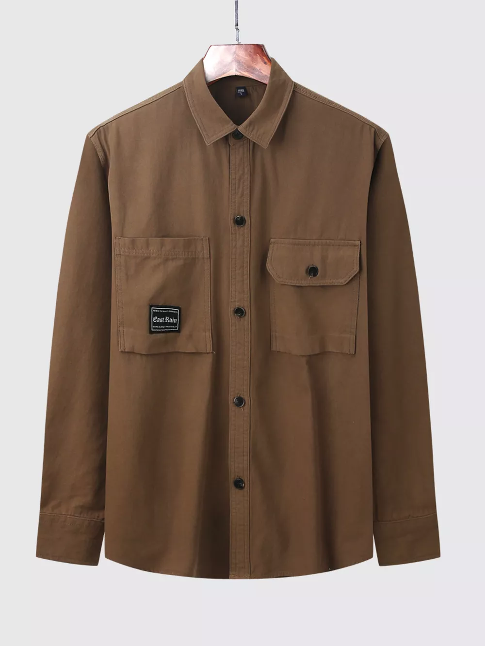 Men's Plus Size Casual Button Up Shirt, image 4