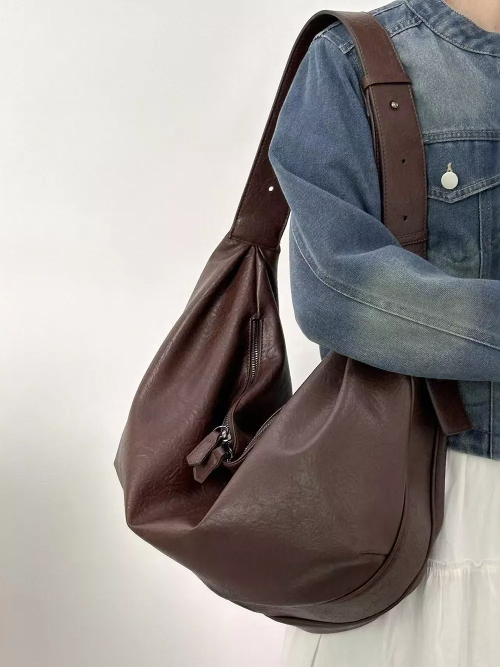 Large Capacity Faux Leather Tote Bag, image 6