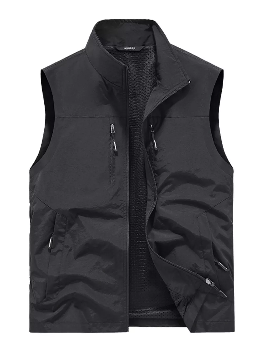 Men's Plus Size Lightweight Outdoor Zip Up Vest, image 3