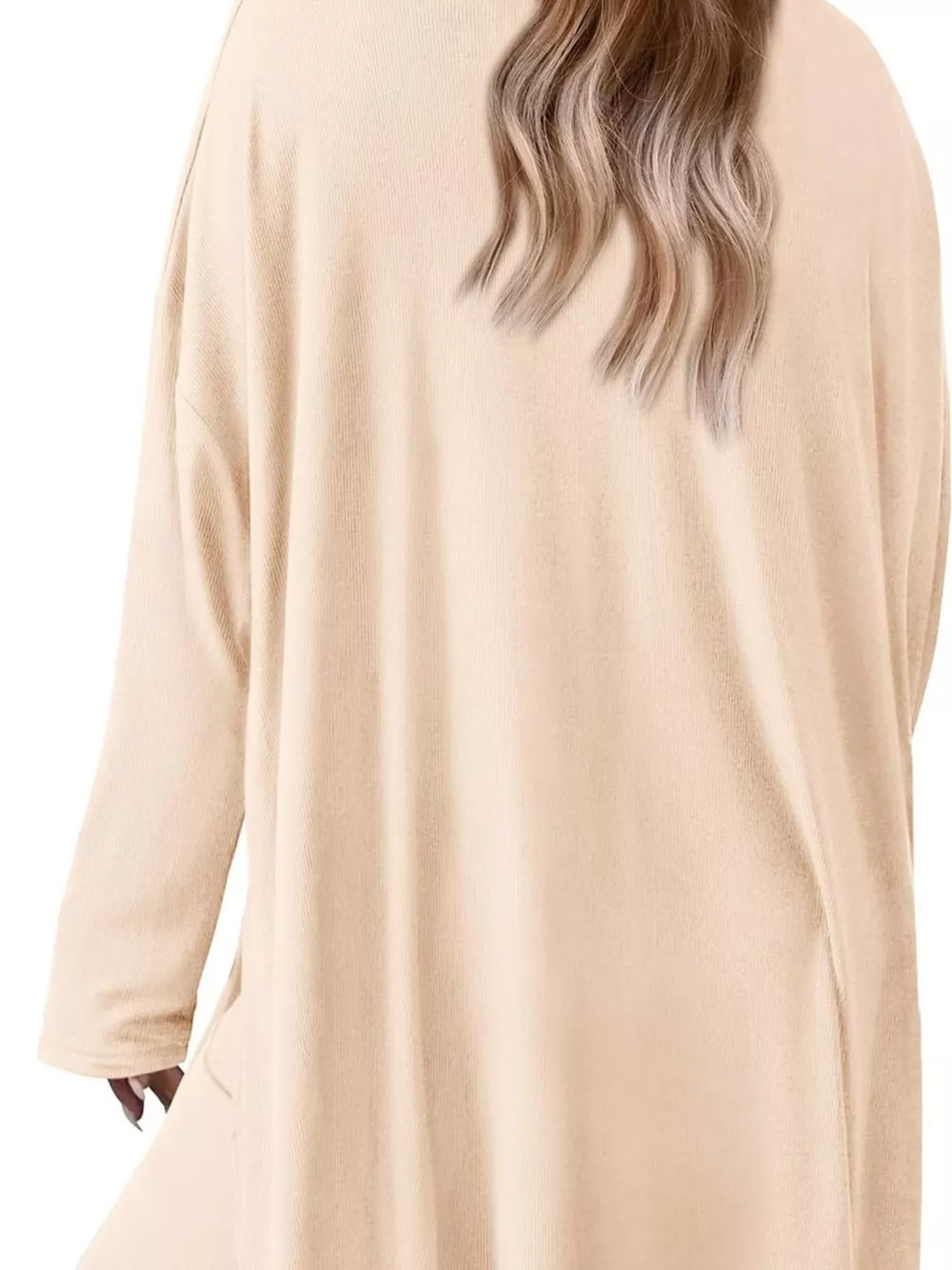 Casual Loose Long Sleeve Top and Wide Leg Pants Set, image 5