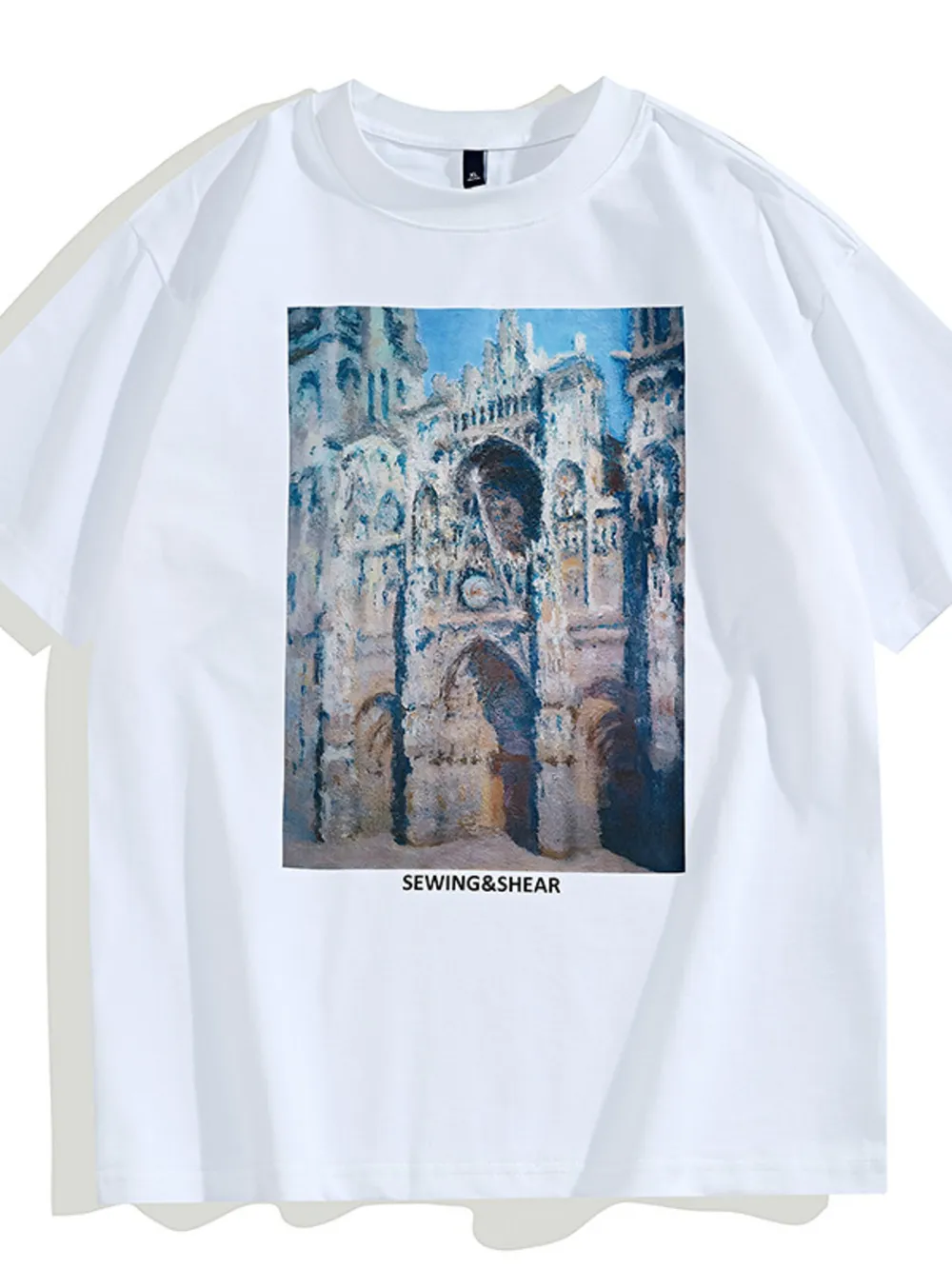 Men's Plus Size Graphic Round Neck Short Sleeve T-Shirt, image 3