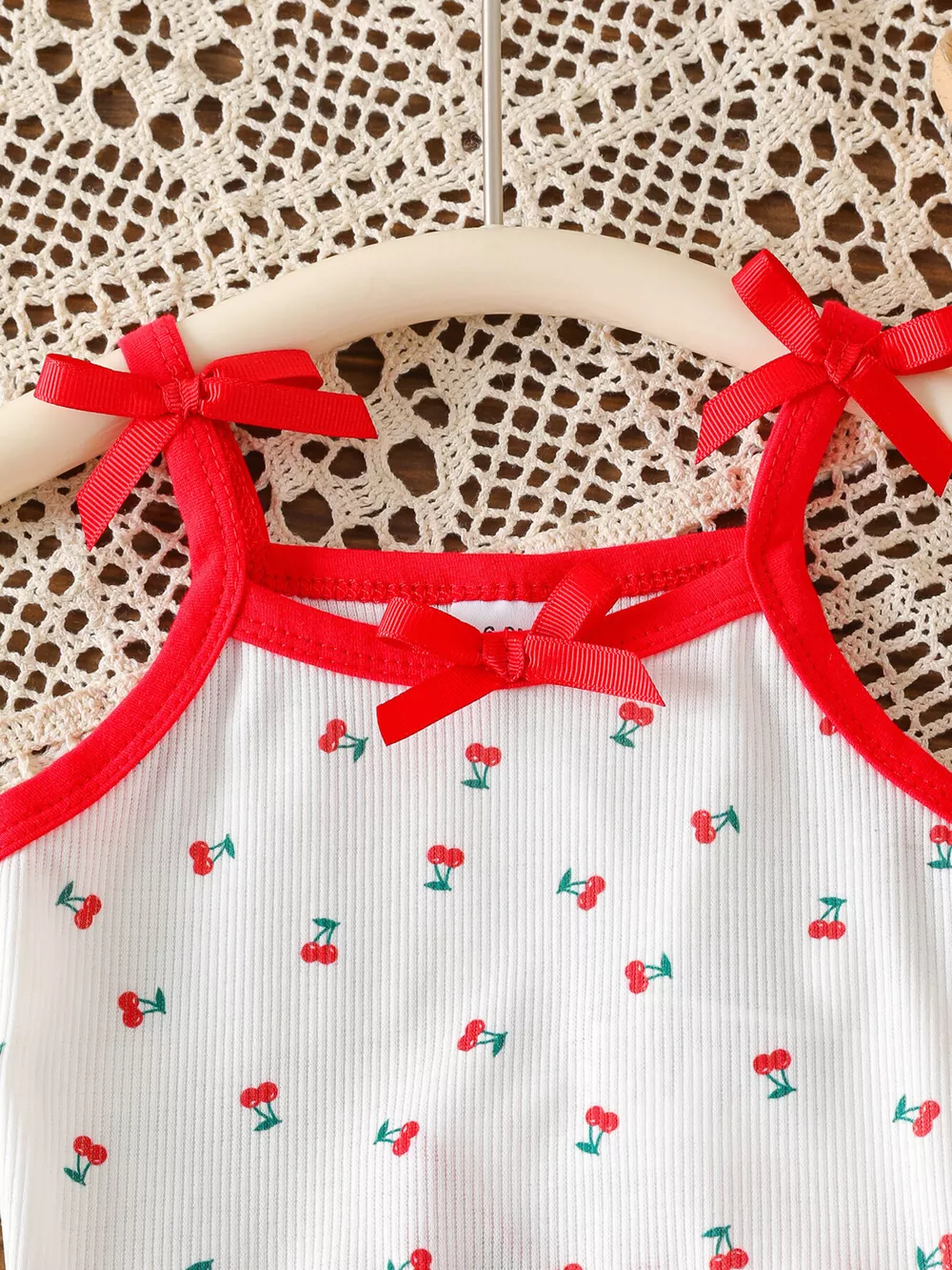 Children's Cherry Print Cami and Shorts Set, image 2