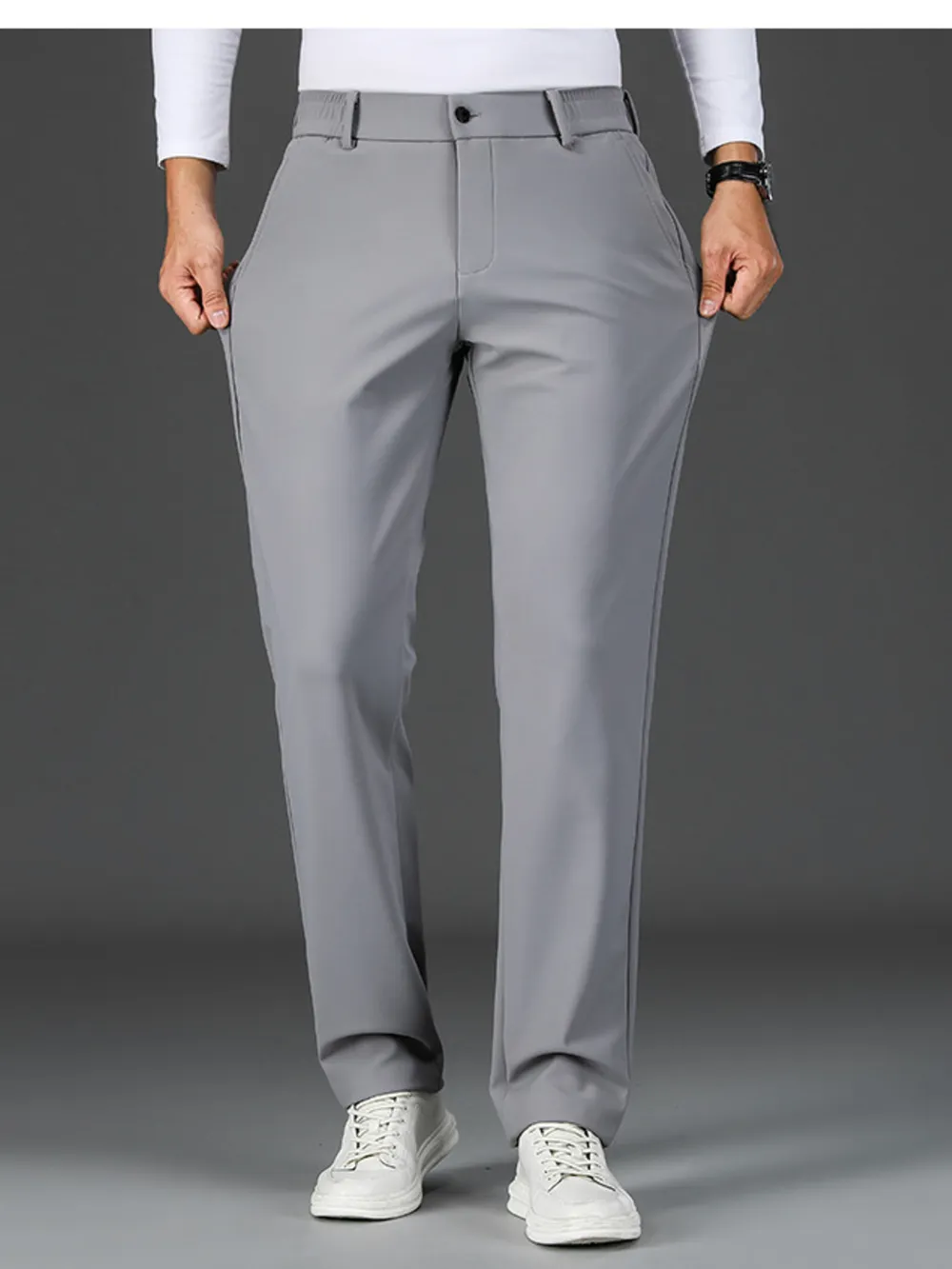 Men's Loose Fit Pants with Pockets, image 3