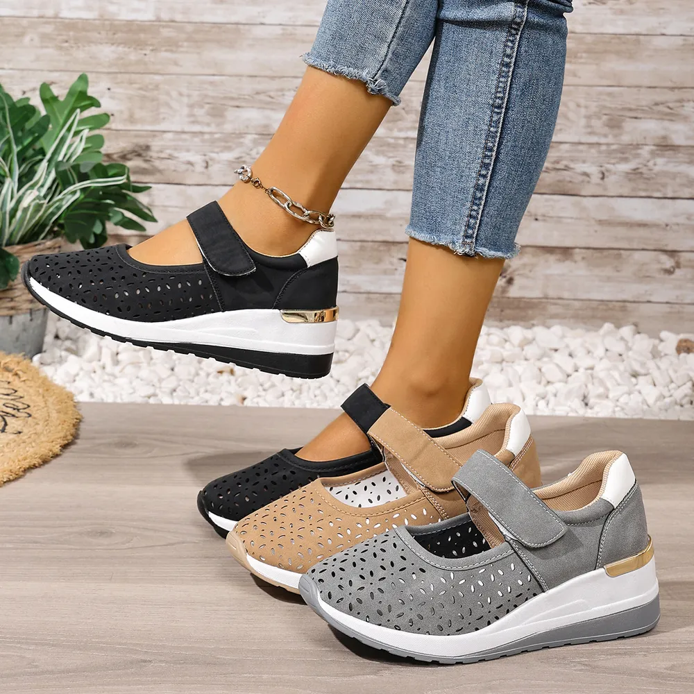 Breathable Wedge Sandals, image 2