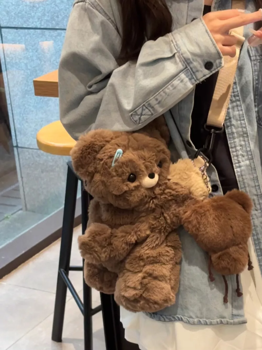 Plush Teddy Bear Backpack Bag, image 3