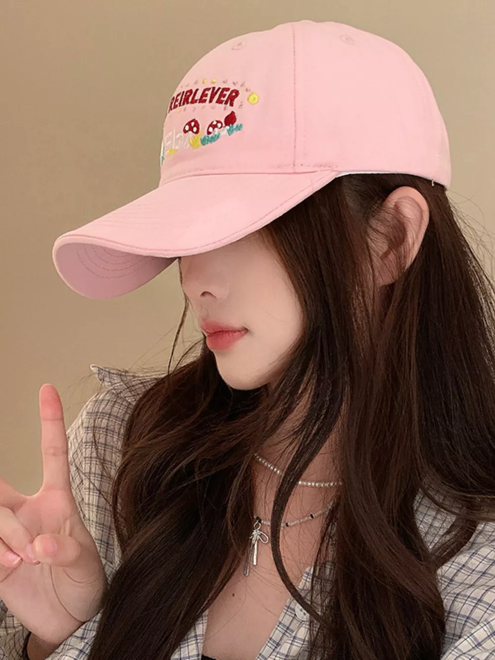 Embroidered Mushroom Baseball Cap, image 6