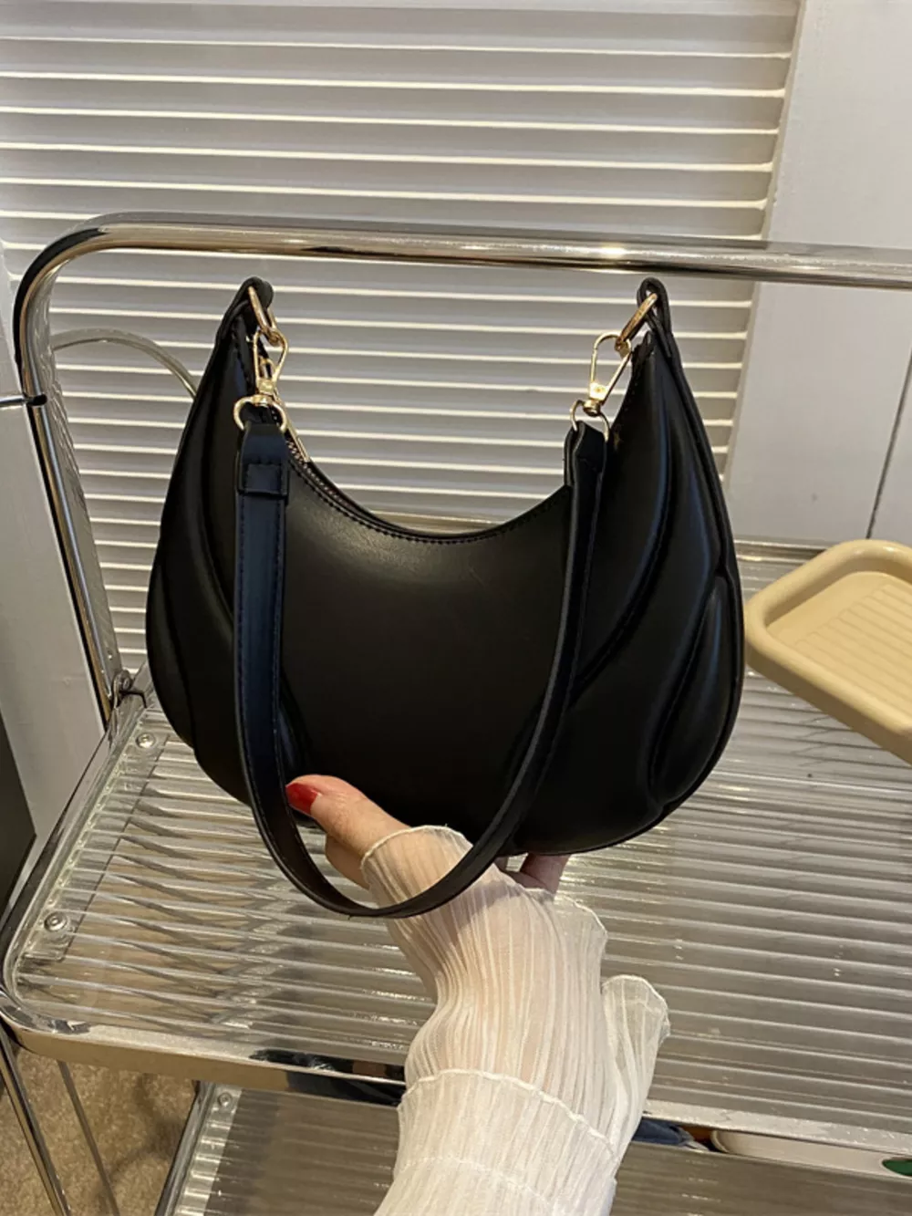 Solid Color Shoulder Bag, image 9