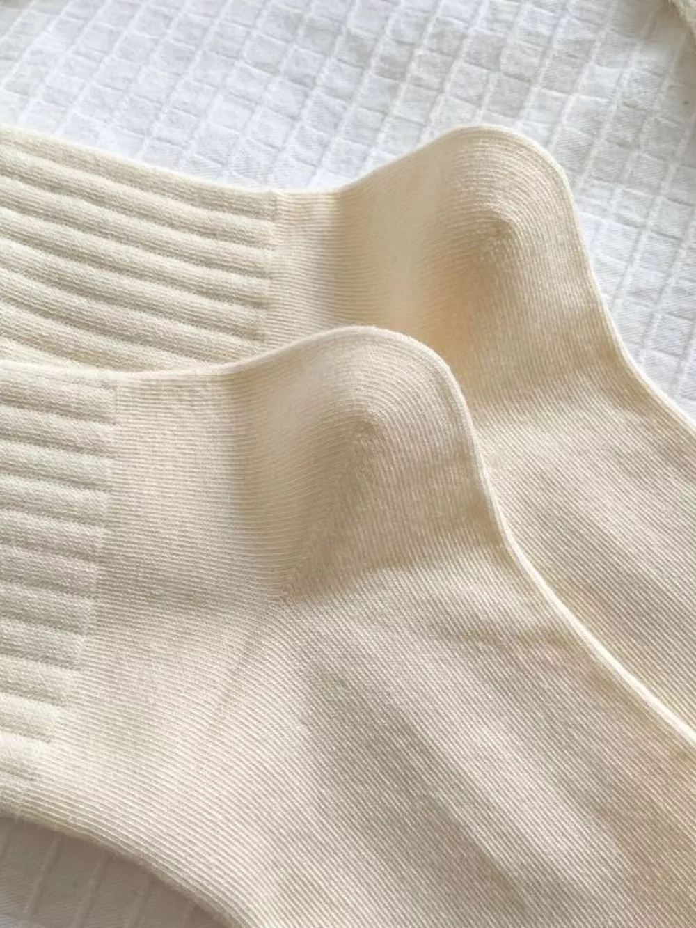 Ribbed Cotton Crew Socks, image 5