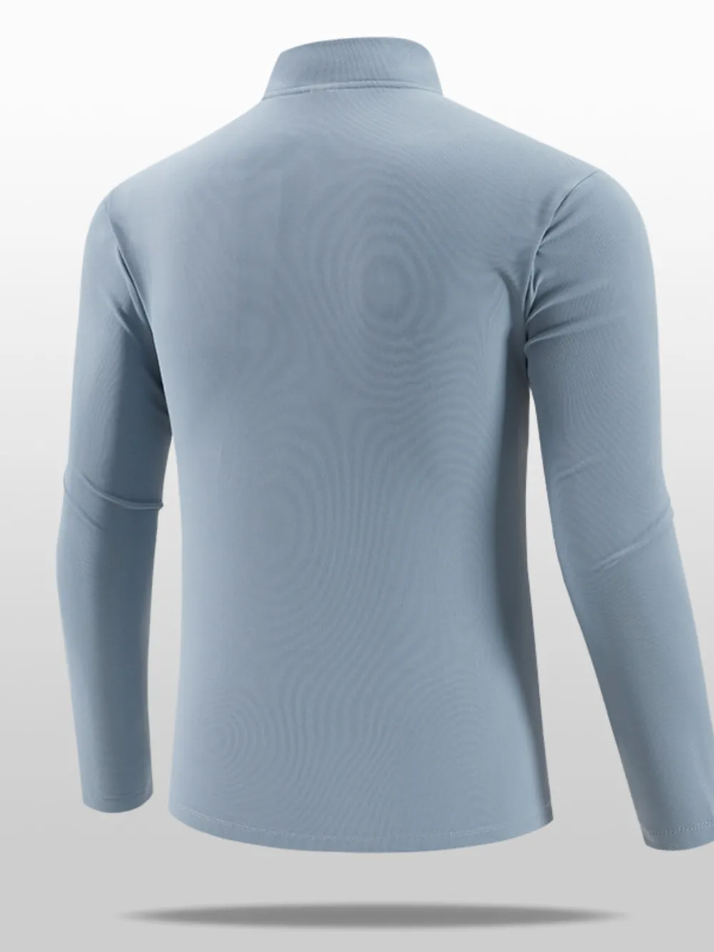 Men's Plus Size Quarter-Zip Long Sleeve Top, image 5