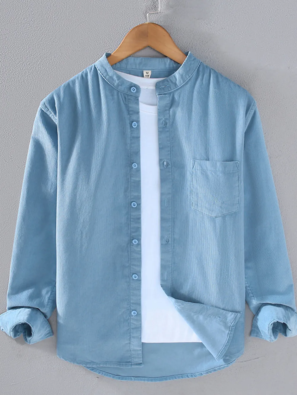 Men's Plus Size Button Up Long Sleeve Shirt, image 5