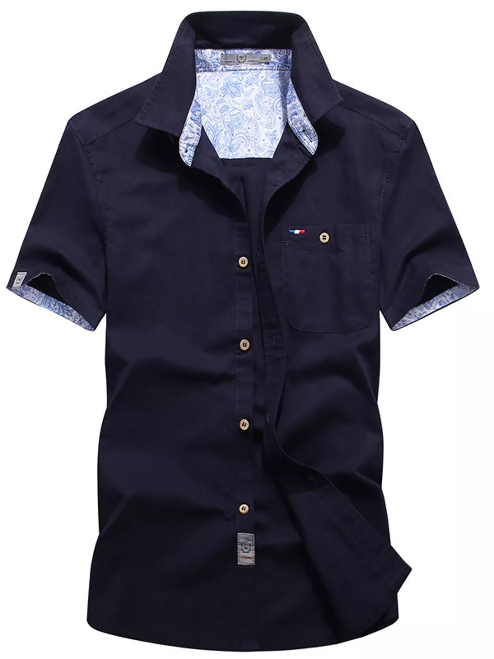 Men's Full Size Button Up Short-Sleeve Casual Shirt Plus Size, image 5