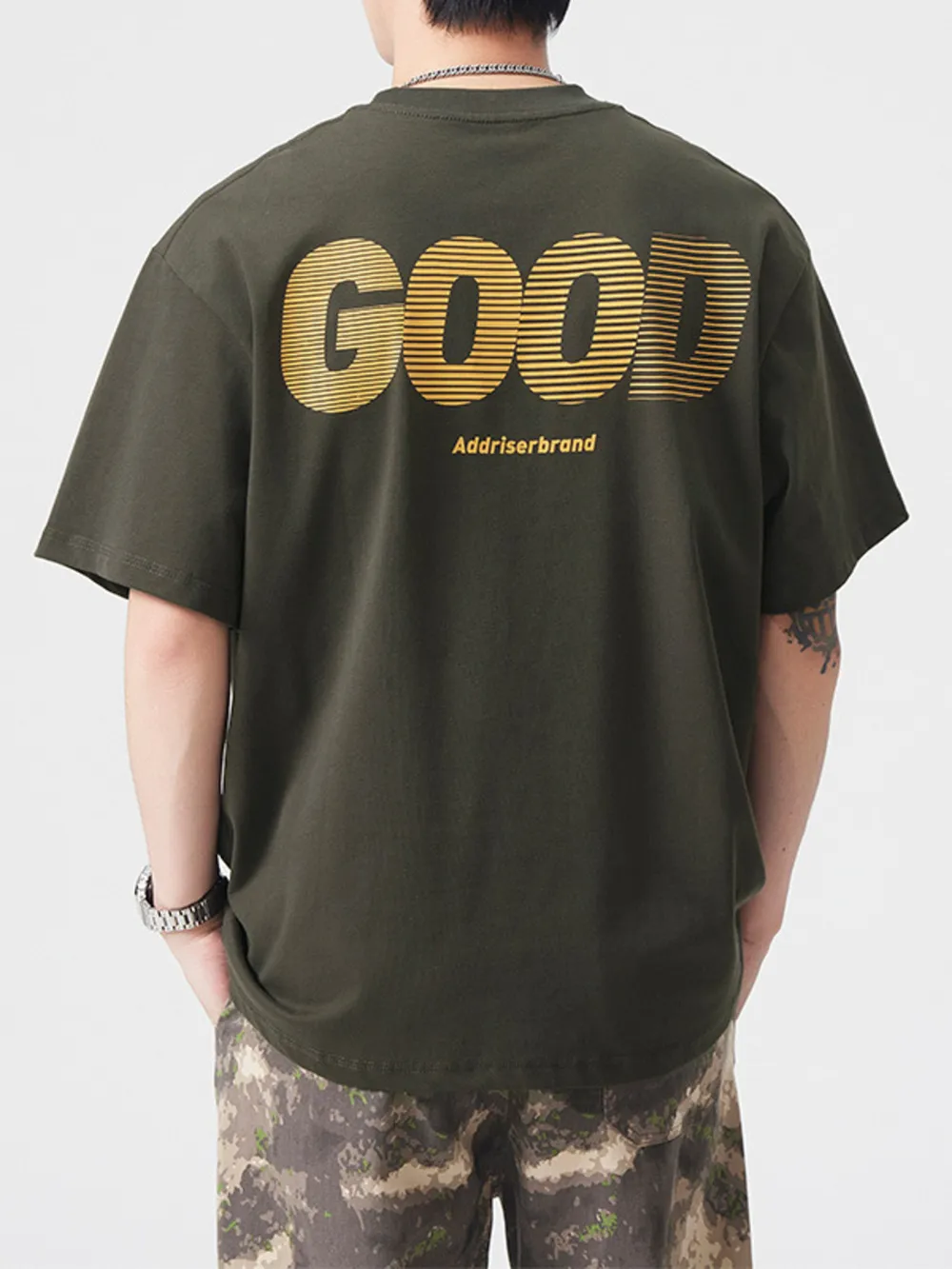 Men's Plus Size Round Neck Short Sleeve T-Shirt, image 10