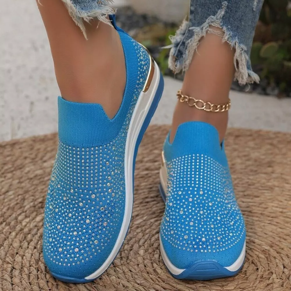Rhinestone Round Toe Slip-Ons, image 20