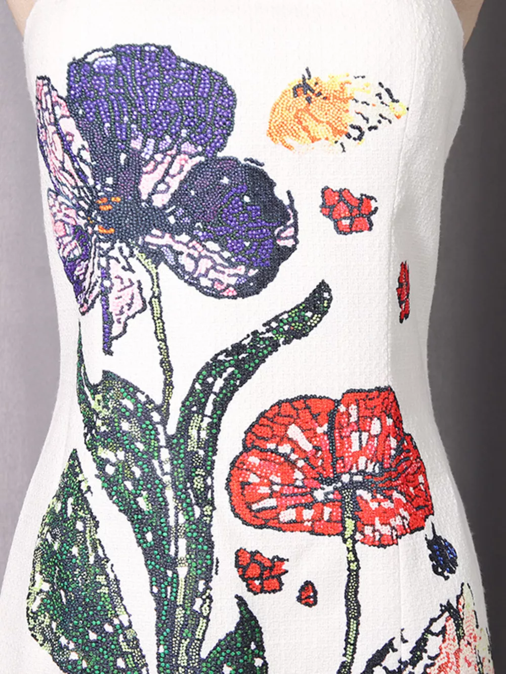 Strapless Floral Mini Dress, image 11