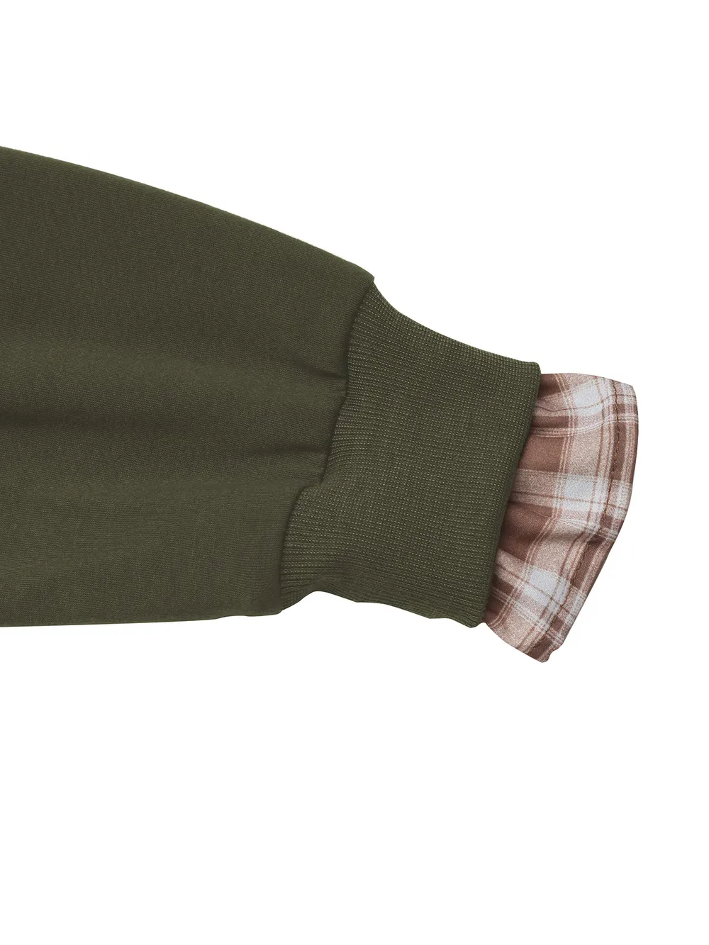 Plaid Long Sleeve Sweatshirt, image 6