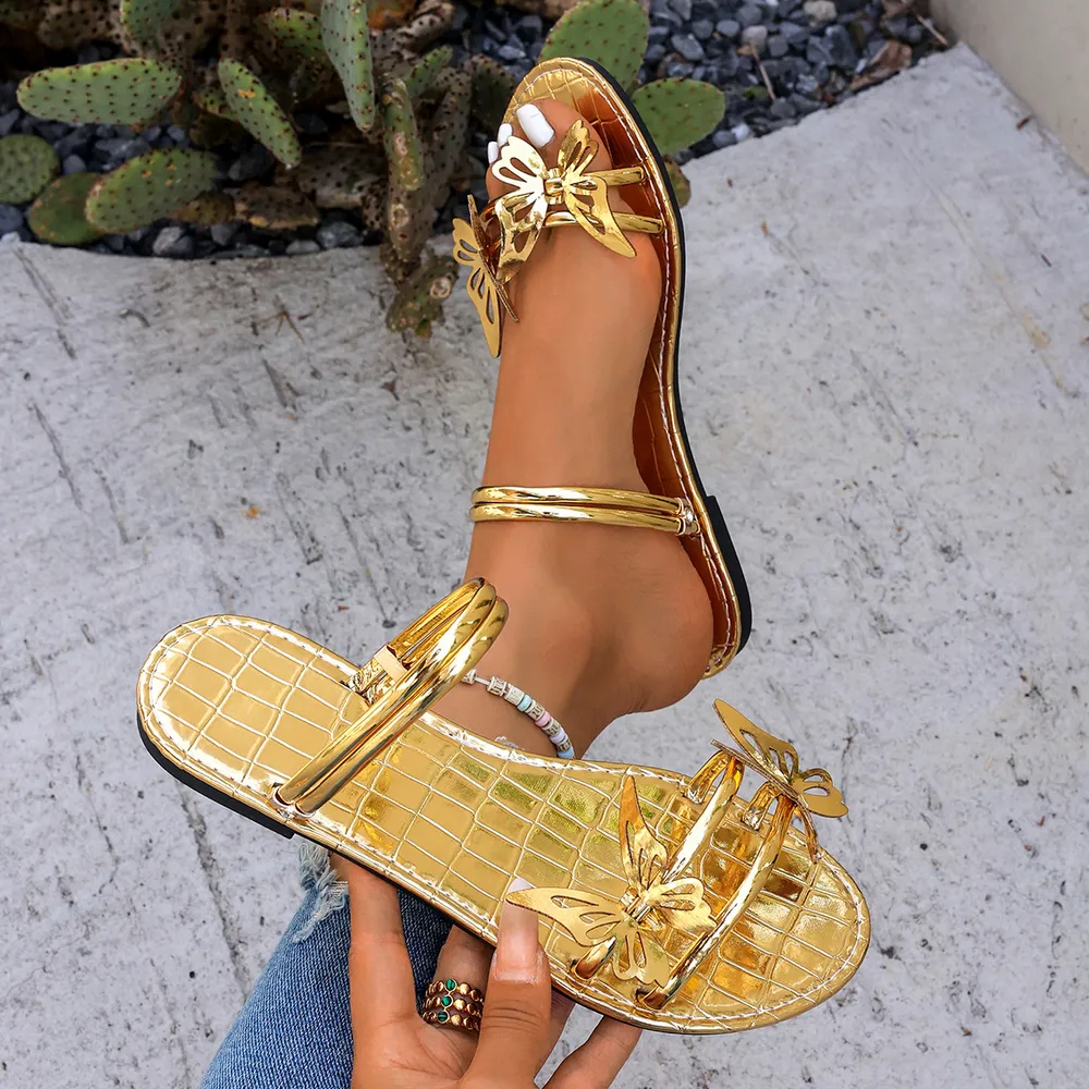 Butterfly Flat Summer Sandals, image 3