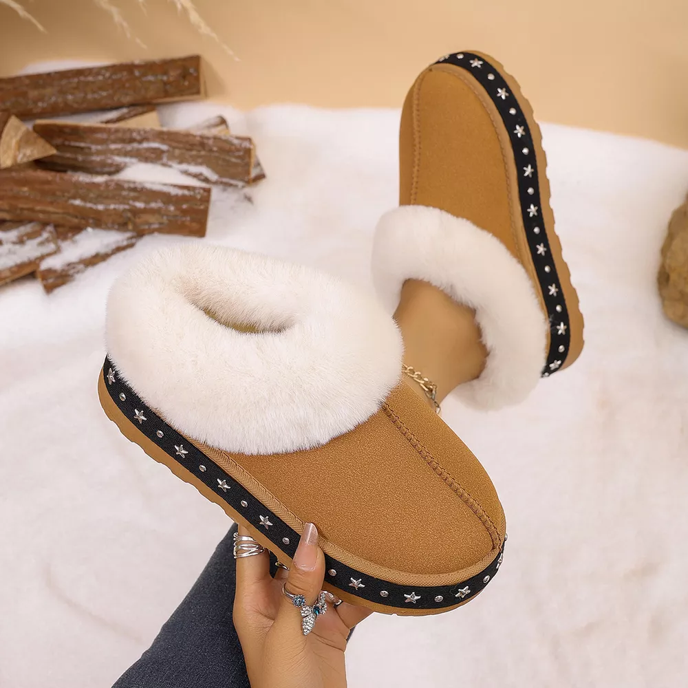 Faux Fur Lined Platform Ankle Boots, image 7