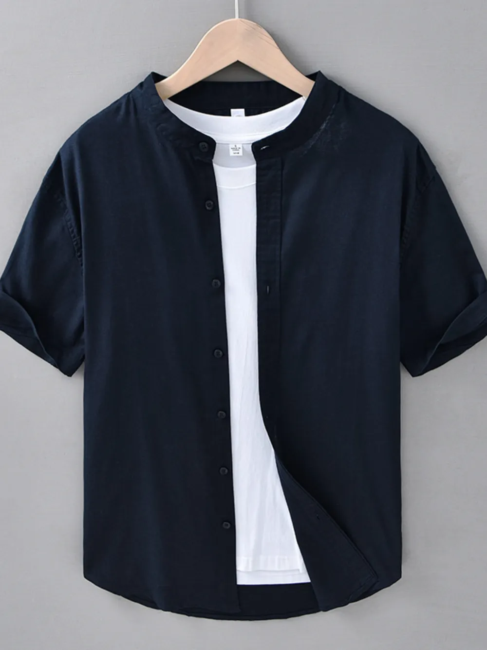 Men's Plus Size Button Up Short Sleeve Shirt, image 3