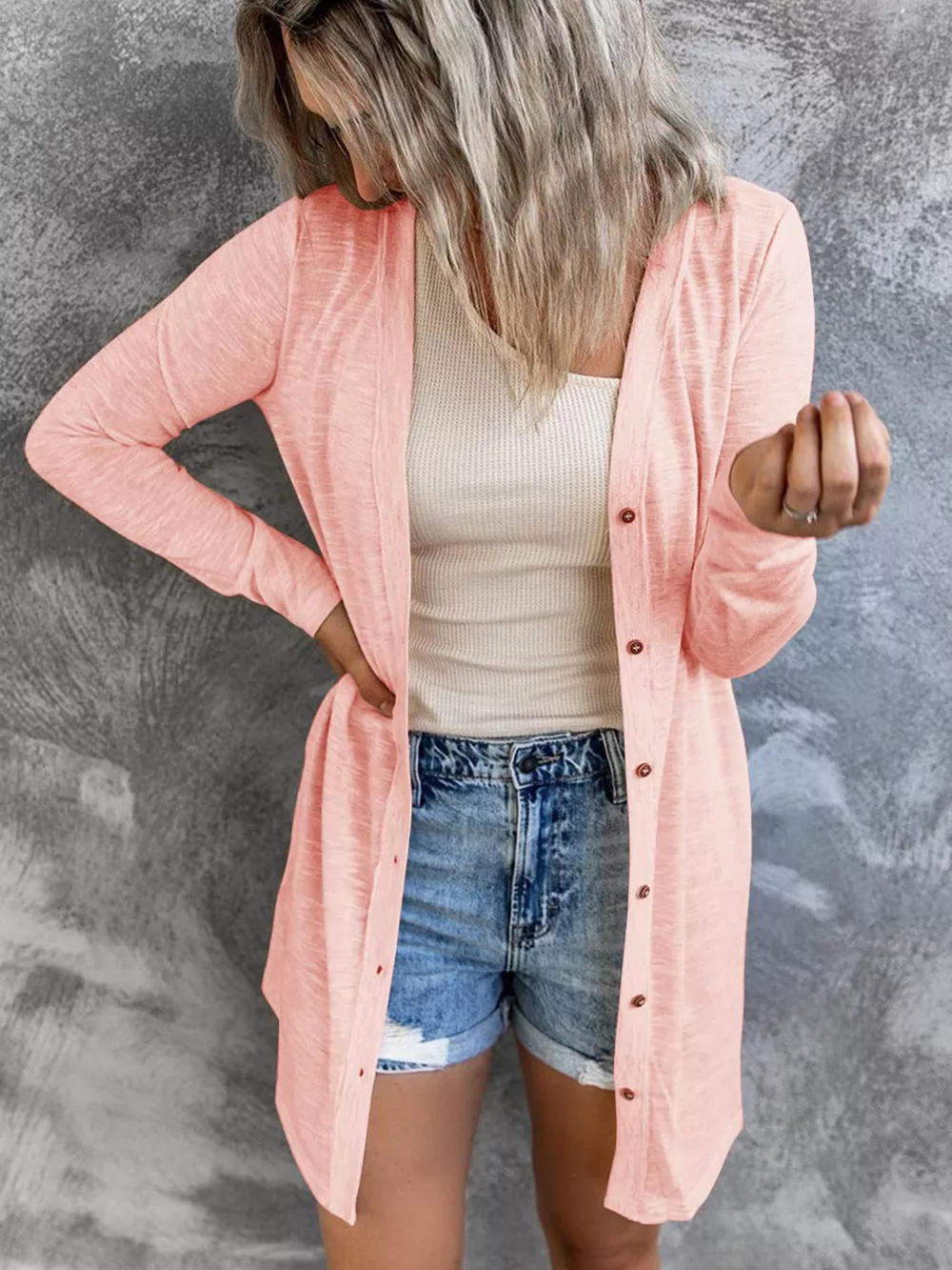Lightweight Button-Down Cardigan, image 11