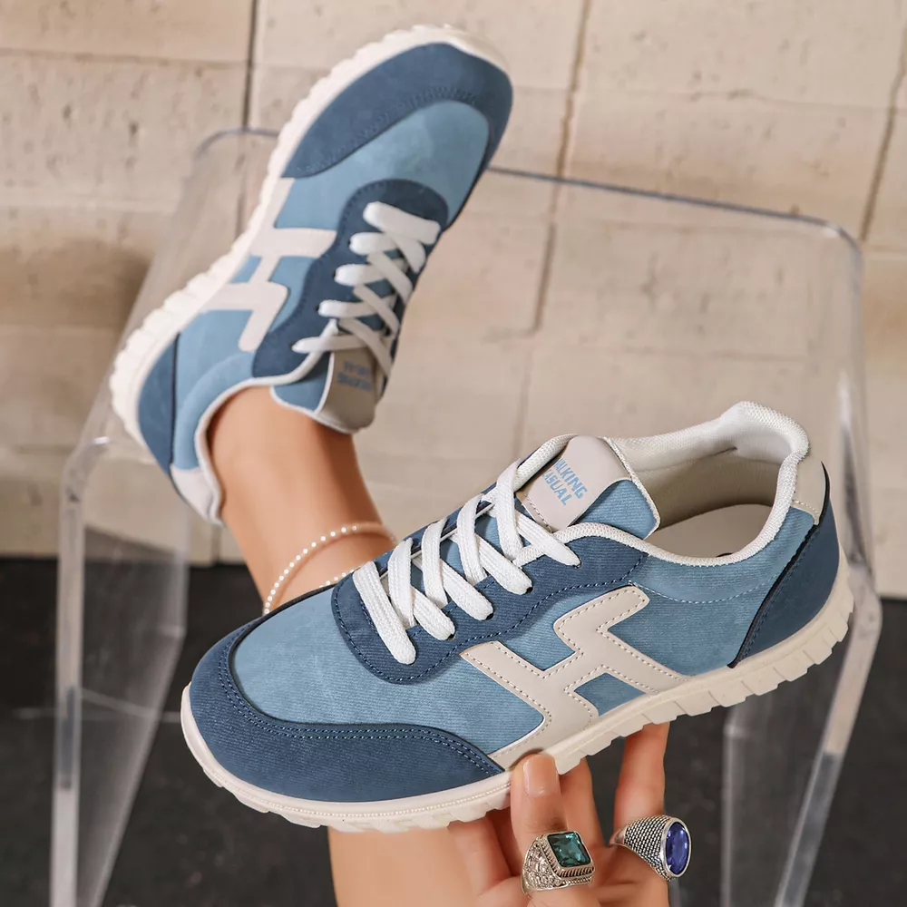 Round Toe Lace Up Sneakers, image 2