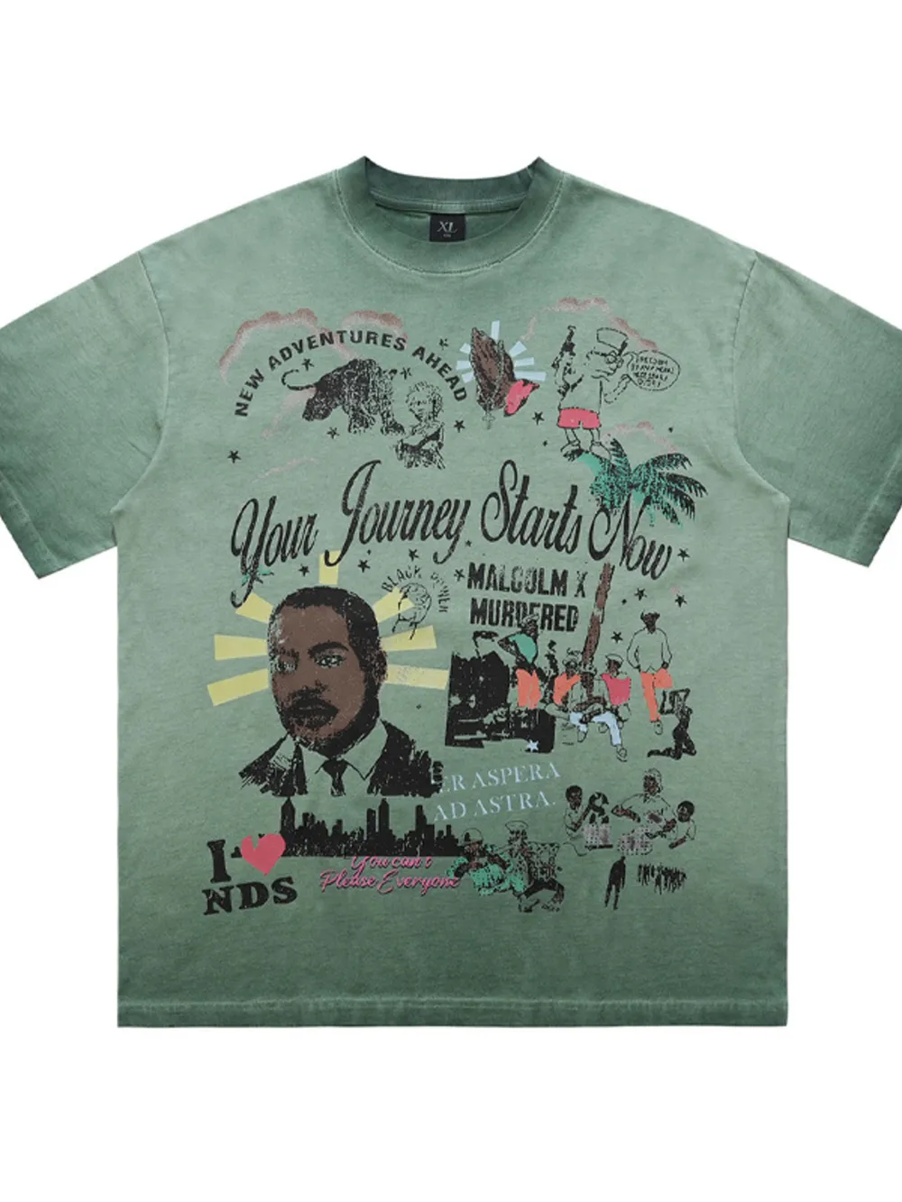 Men's Graphic Round Neck T-Shirt, image 2