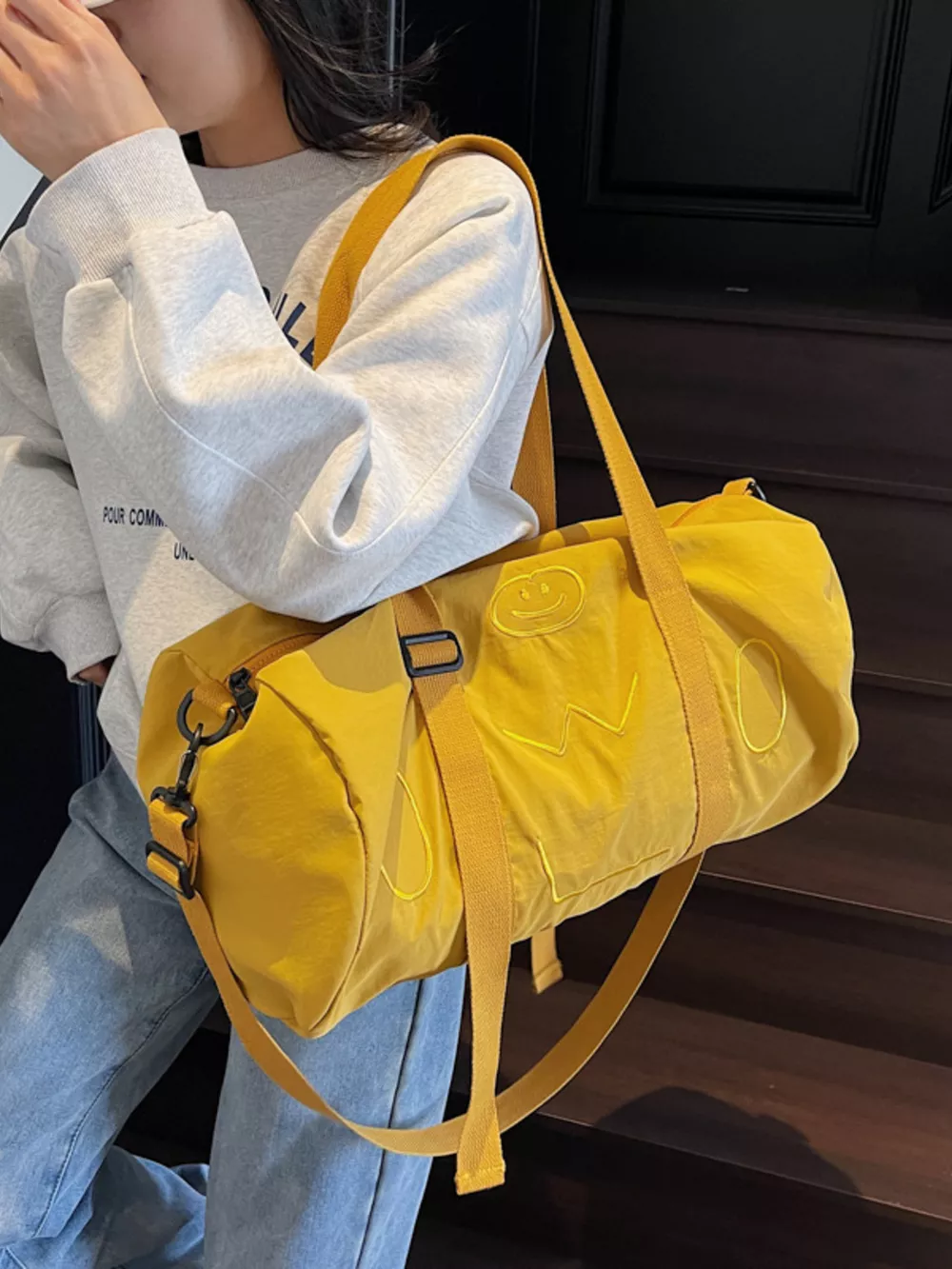 Smiley Face Duffle Bag, image 2