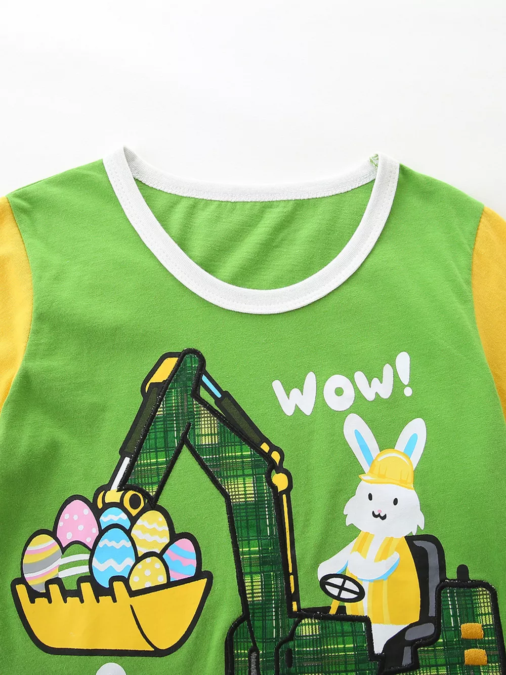 Children's Rabbit Excavator Print Tee and Shorts Set, image 3