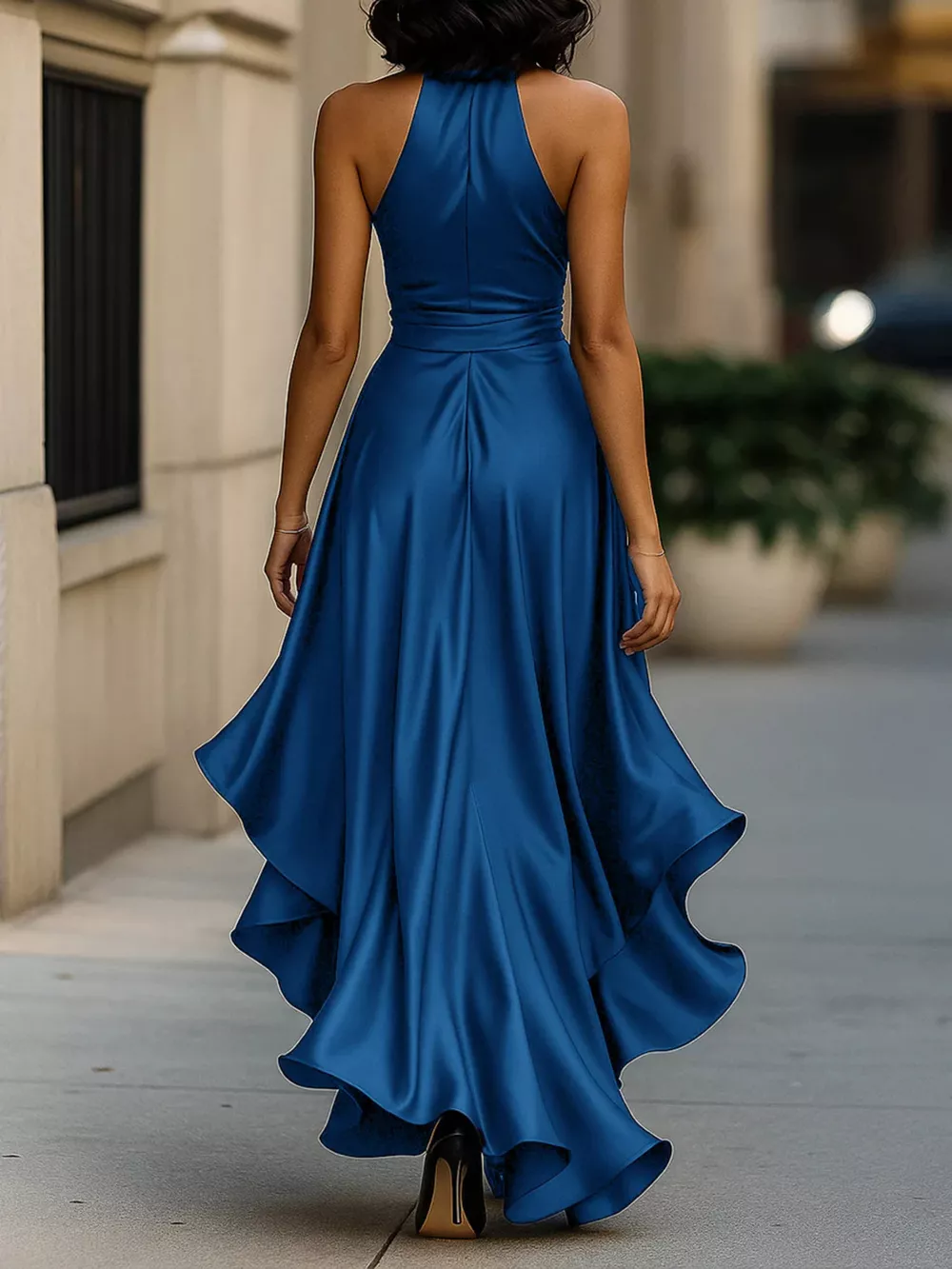 Ruffled Halter Neck Maxi Dress, image 14