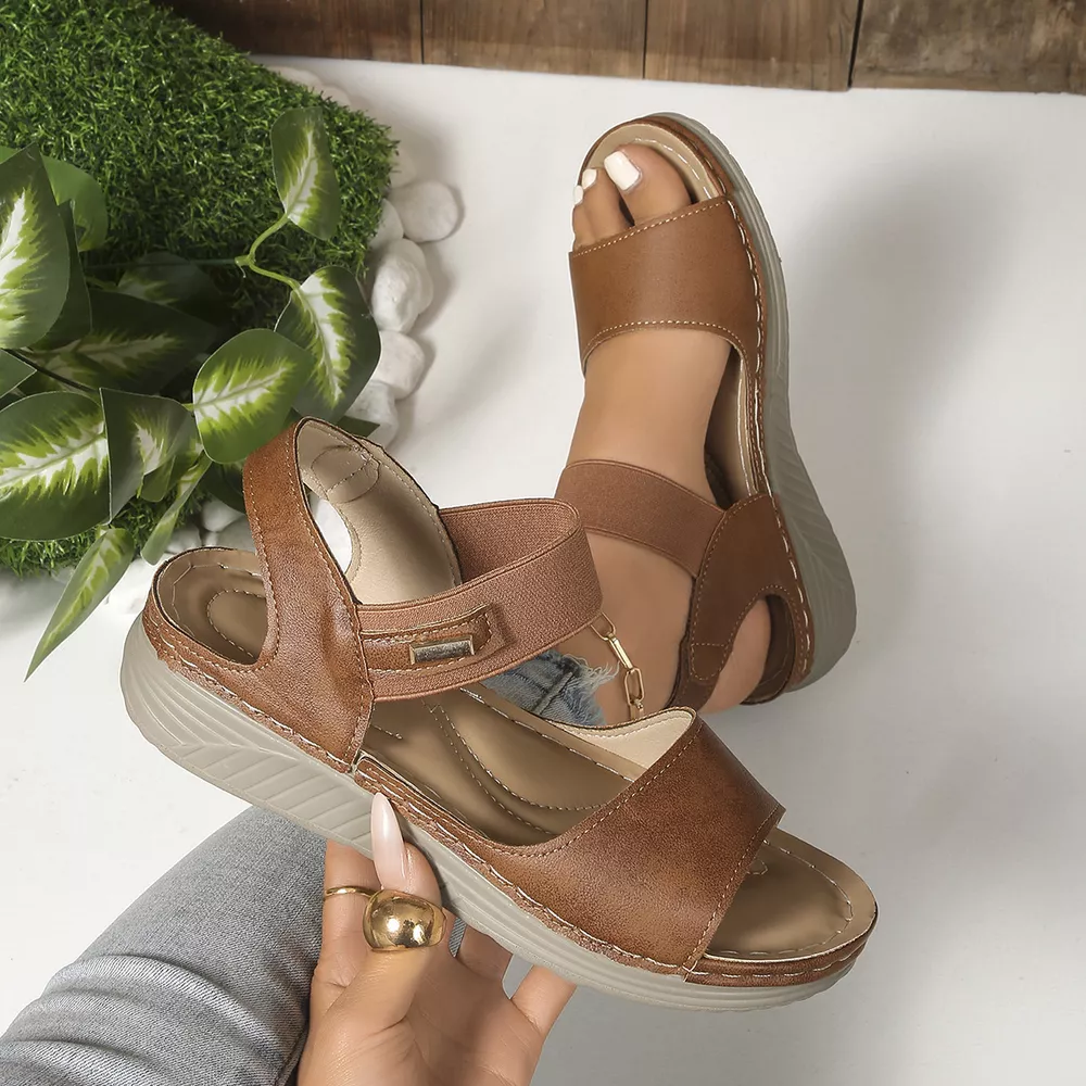 Open Toe Wedge Sandals, image 6