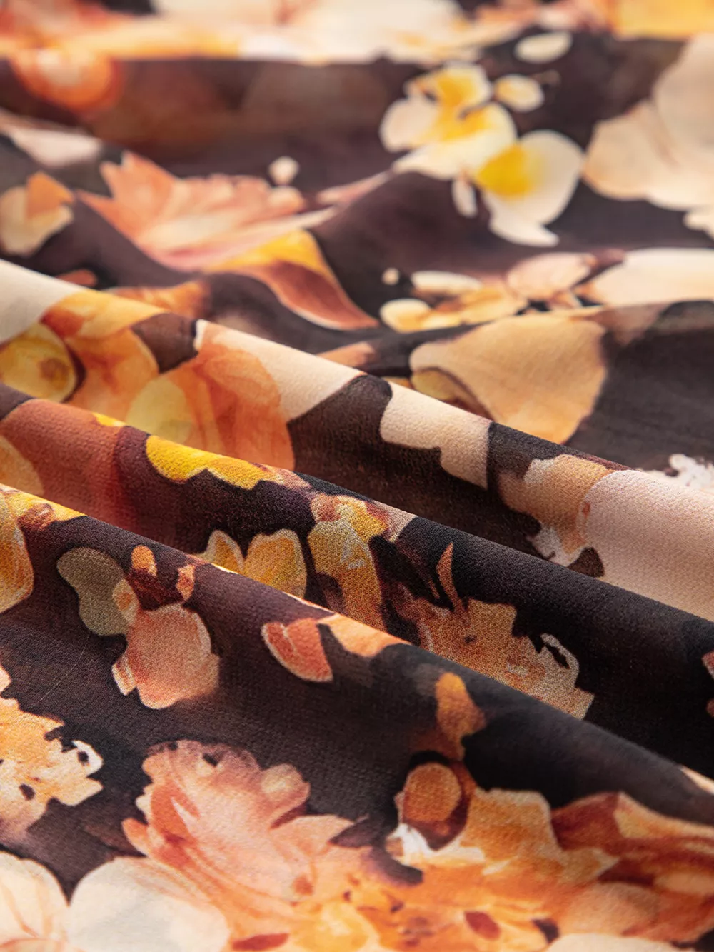 Floral V Neck Long Puff Sleeve Breezy Blouse, image 7