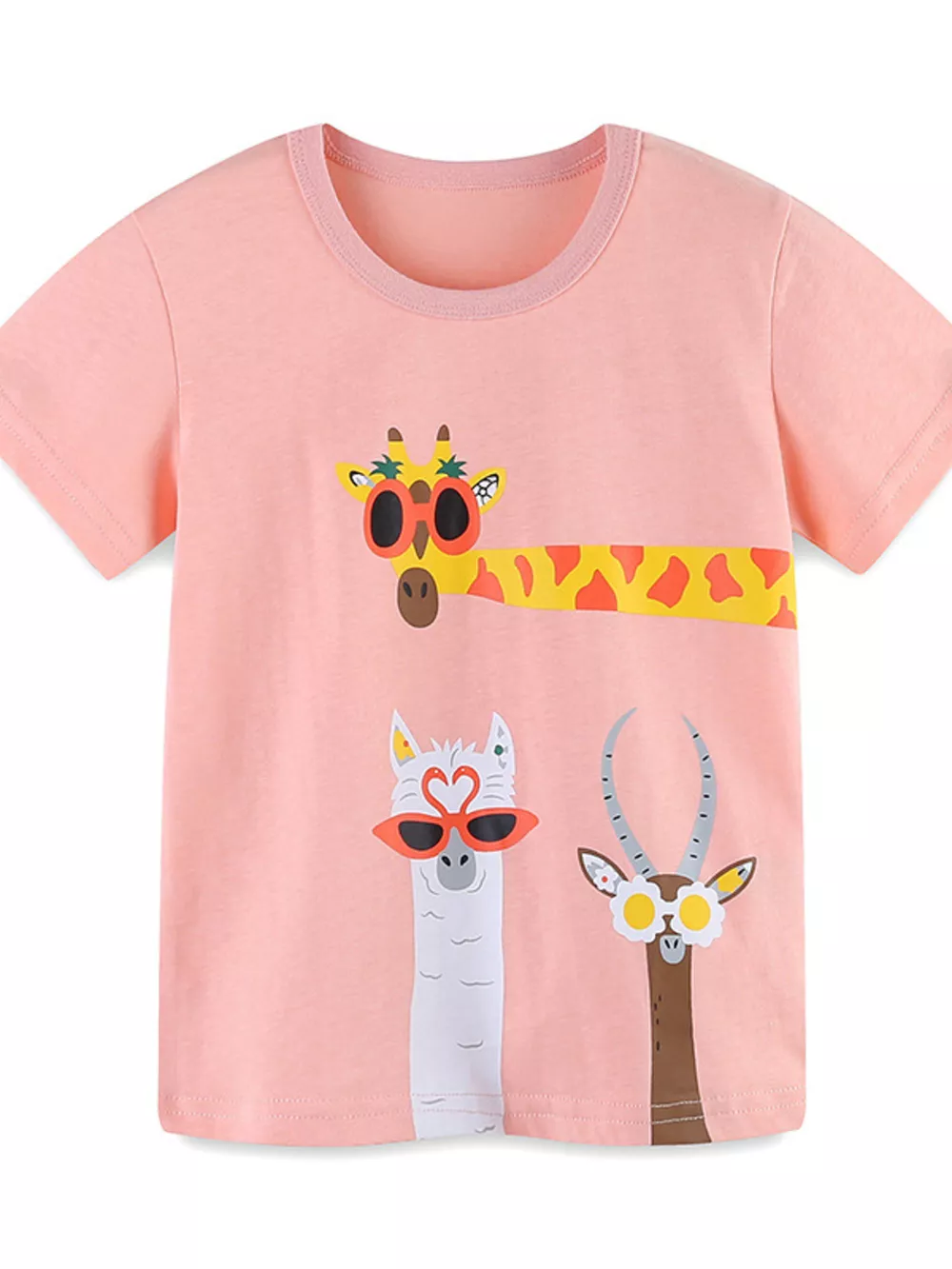 Children's Cartoon Animal Print T-Shirt