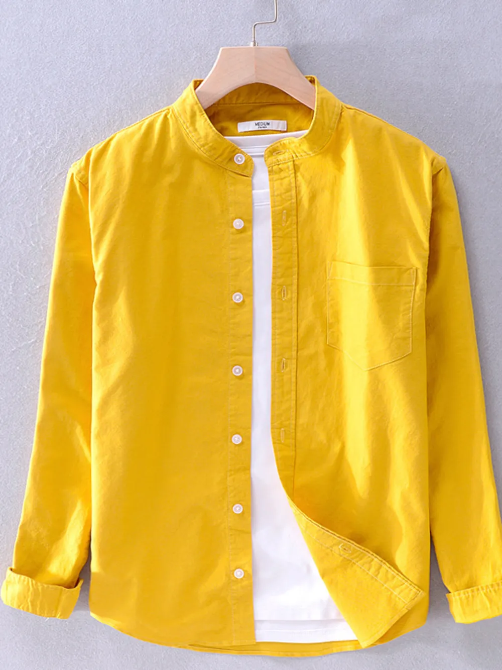 Men's Plus Size Button Up Long Sleeve Shirt, image 6