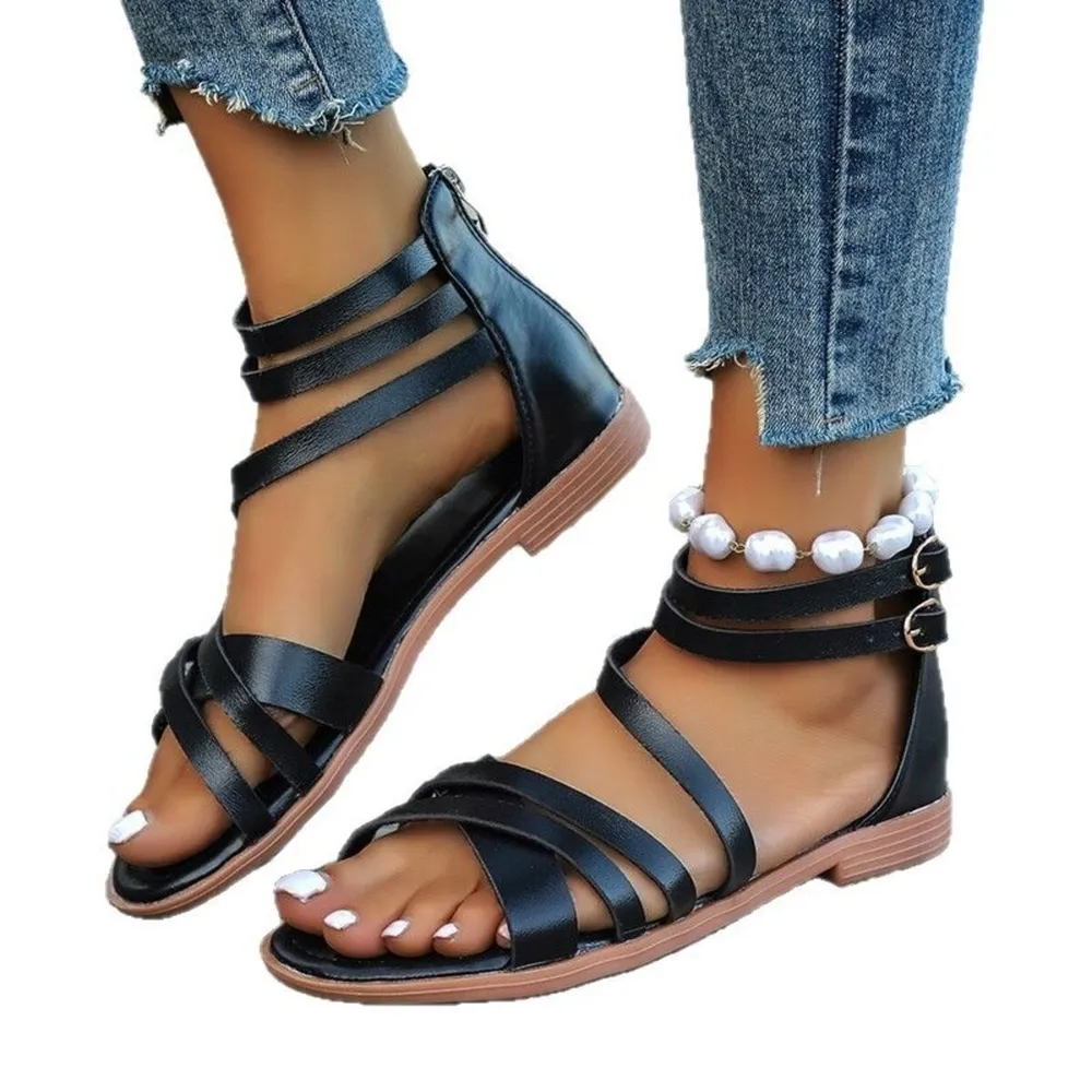 Strappy Flat Sandals, image 3