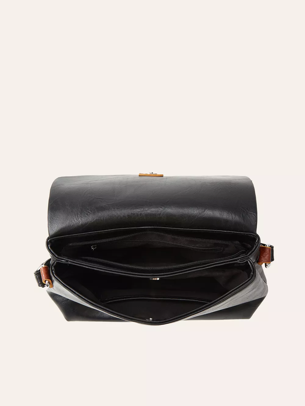 Vintage PU Leather Flap Crossbody Bag, image 5