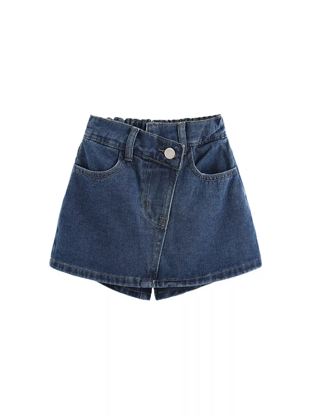 Children's Asymmetrical Denim Skort, image 5